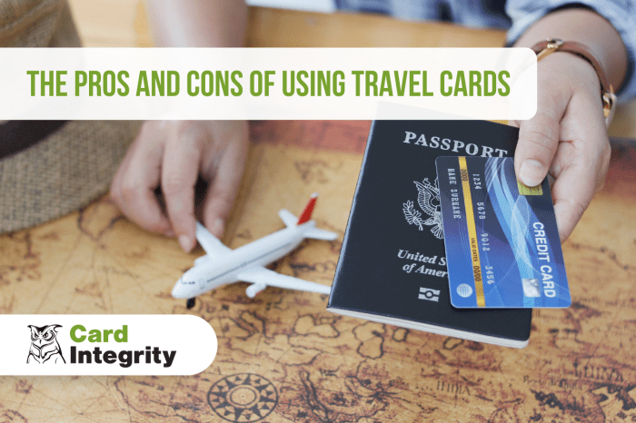 Which item is a benefit of using the travel card