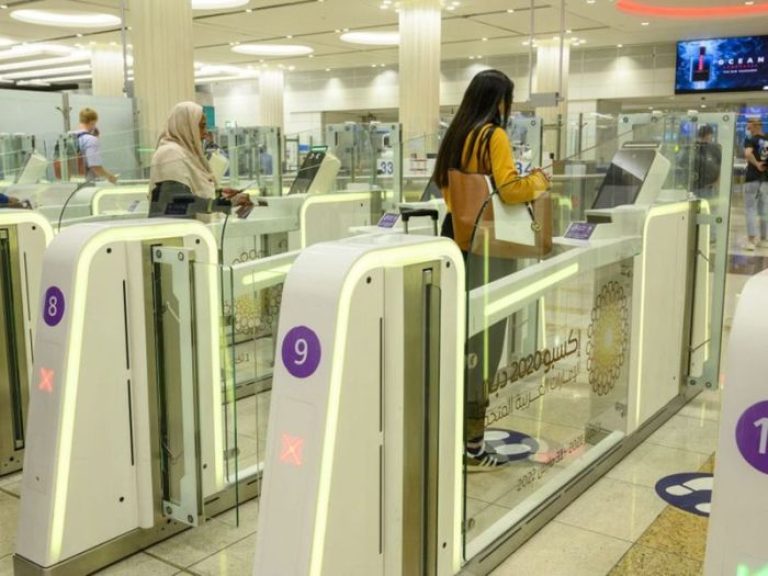 Expo 2020 expected travellers used smart gates dubai airport