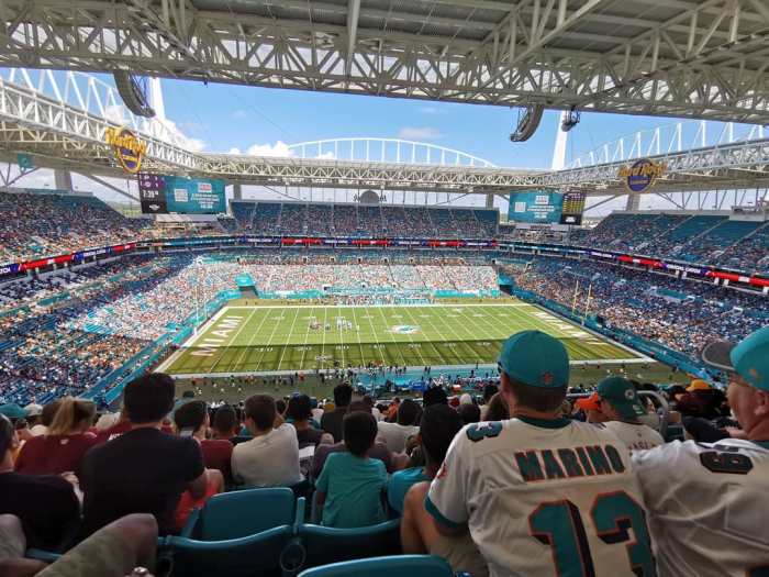 How many miles travel to dolphin stadium to patriots