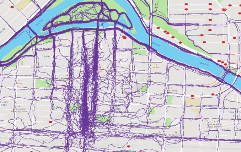 How to find the least traveled roads in my city