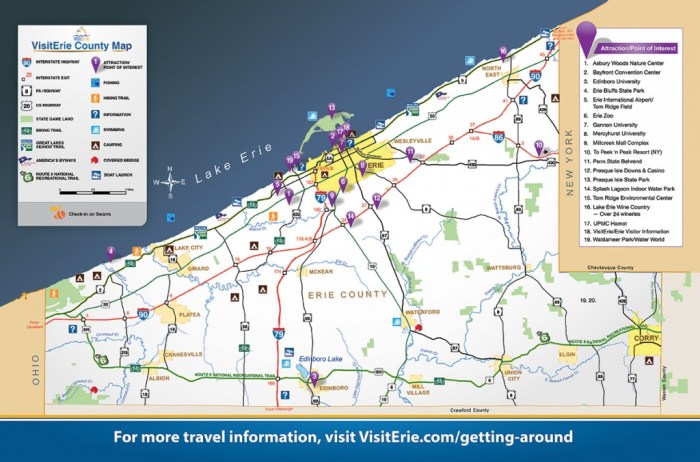 Erie county travel ban map