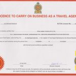 Travel agent license