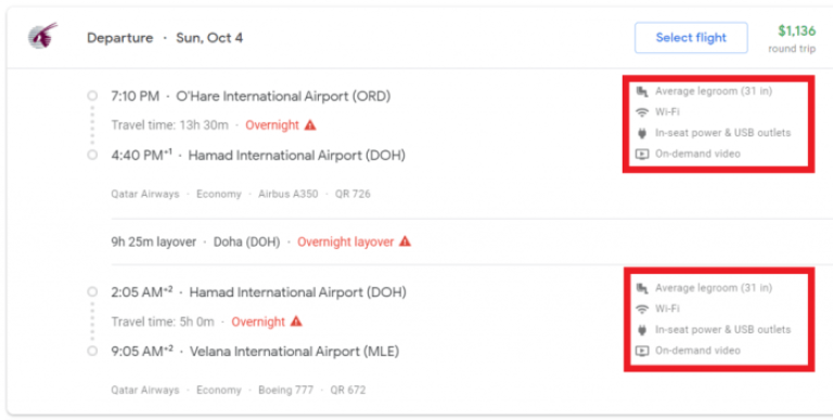 Flight on google flight can not be found in united