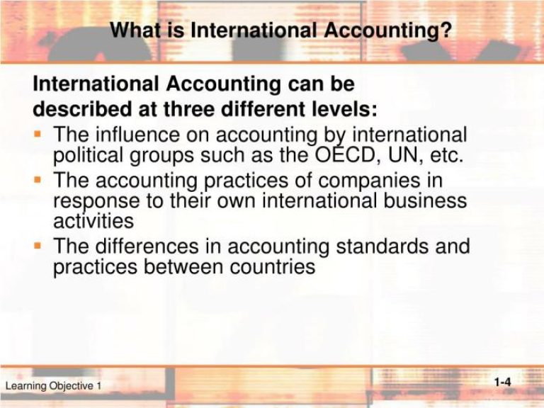 International accounting is it a lot of travelling